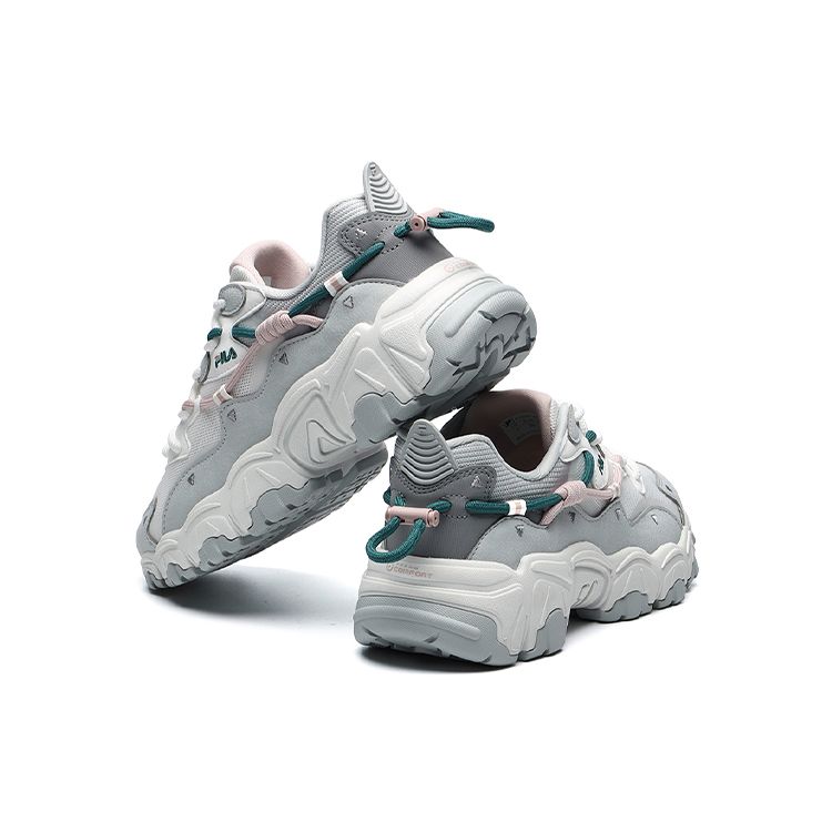 Fila Кеды женские Cat Paw 2.0 Спортивная мода Низкие Повседневные Кроссовки для бега Белые Серые F12W134108FBL