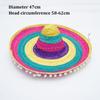 Mexican Style Wide Brim Hats Colorful Men Women Summer Hats  for Halloween Party
