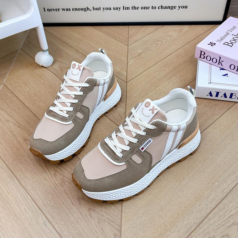 Xiyin представляет корейскую версию новых кроссовок Forrest Gump для женщин 2025 года, кроссовки для бега на весну, повседневная обувь, увеличенная высота платформы J6107