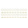 20Pcs Table Number Stands Round Shaped Stable Electroplated Metal Widely Used Place Card Holder for Wedding Party