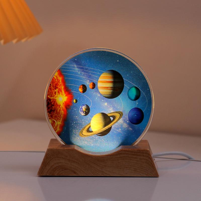 Астронавт USB Ночник Домашние украшения Орнаменты Рождественский подарок для детей