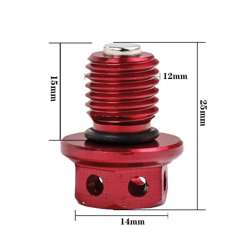 Motorcycle M12X1.5 CNC magnetic oil drain bolt suitable for SX/SX-F/EXC/EXC-F/EXC-R/XC/XC-W/XC-F CR CBR YZ YZF KLX KX motorcycle