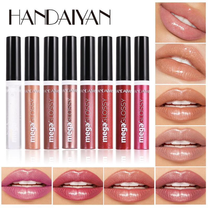 Pearlescent Fine Glitter Lip Glaze Long-lasting Moisturizing and Moisturizing Lip Glos Liquid Lipstick Transparent Lip Oil