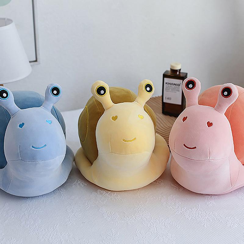 23 см Мультяшные плюшевые игрушки Улитки Милая подушка в виде животного Мягкие набивные Куклы Улитки Каваи Подушка для дивана Милый подарок на день рождения для девочек