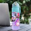 750Ml Water Bottle Demon Hunters Printed Large Capacity Drinking Cup Portable Outdoor Sports Water Cup Children Kid Gift