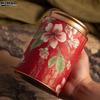 1 шт. Изысканная круглая жестяная банка для чая с цветочным принтом, банка для хранения чая, коробка для хранения закусок, герметичный контейнер для кухни, чайная коробка в китайском стиле, удобная