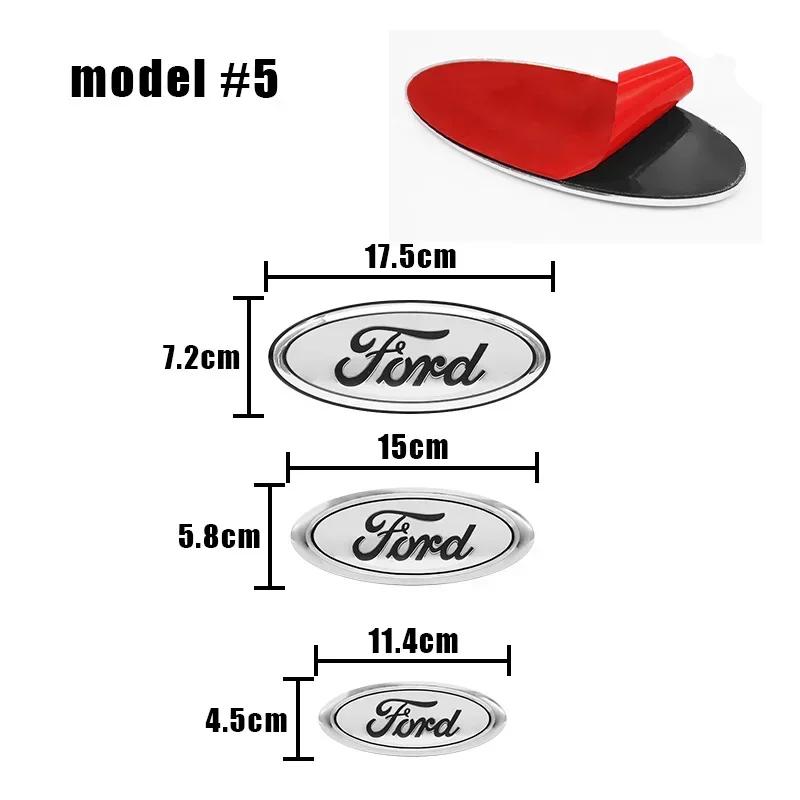 Car Front Rear Trunk Emblem Cover Sticker for Ford Focus Mondeo Edge Ecosport Ranger Fiesta Fusion Kuga Accessories FKZLV1