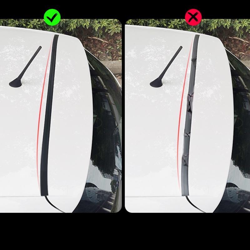 Auto Trunk Lid Gap Seal Strip Car Rubber Sealing Strip for Suv Hatchback Upper Edge Automotive Dust Proof Roof Weather Strip