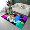 3D R-Rainbow F-Friends Horror Game Carpet Rug for Home Living Room Bedroom Sofa Doormat Decor,Area Rug Non-slip Floor Mat Gift