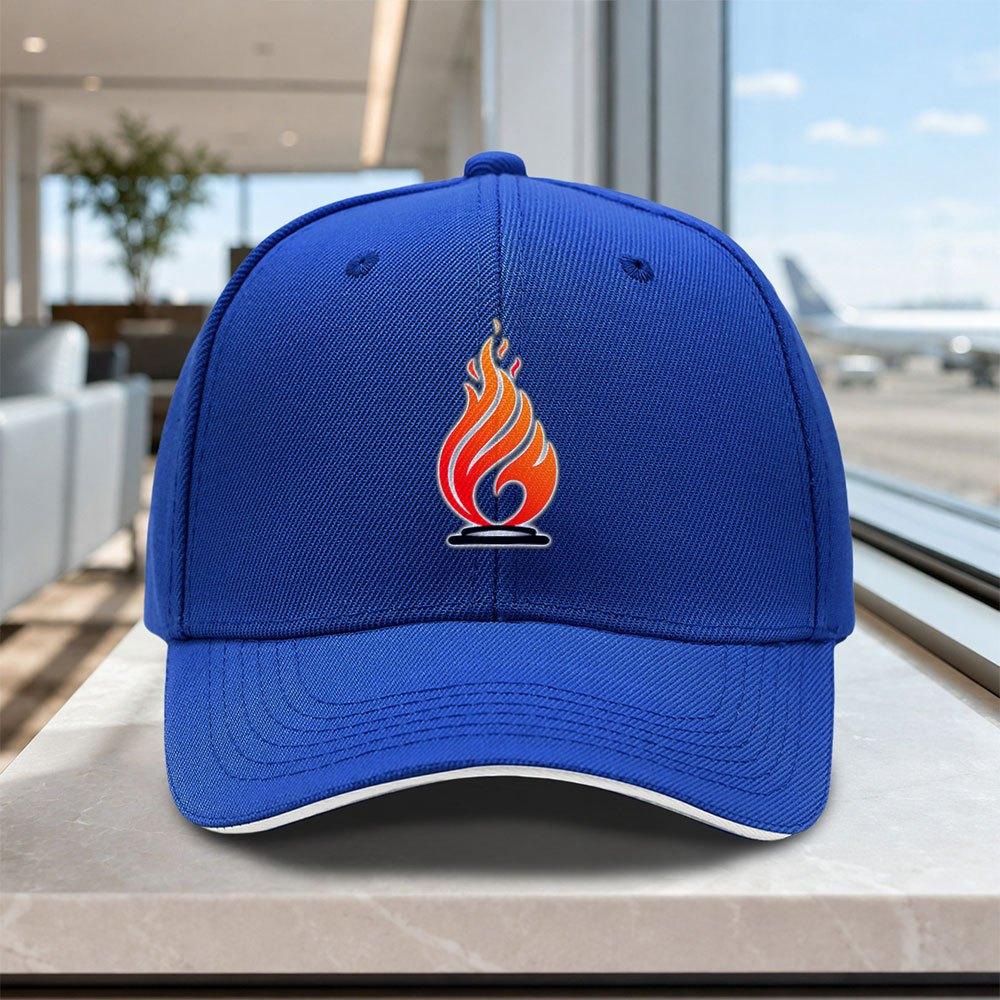Flame Logo Adjustable Baseball Cap Unisex Lightweight Printed Hat for Outdoor Weddings Parties