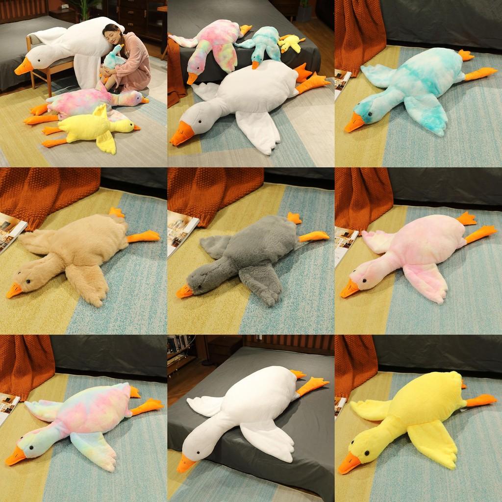 Cozy Colorful Tie-dye Goose Plush Toy Adorable Cuddle Companion With Soft Fabric