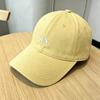 Minimalist style letter embroidery versatile soft top baseball cap casual Japanese and Korean style embroidery cap men's and women's models