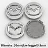 4pcs 56mm Car Wheel Center Hub Caps Rim Cover For Mazda 2 3 5 6 323 626 Demio CX3 CX5 CX30 Atenza Axela MX3 MX5 RX8 Accessories j1
