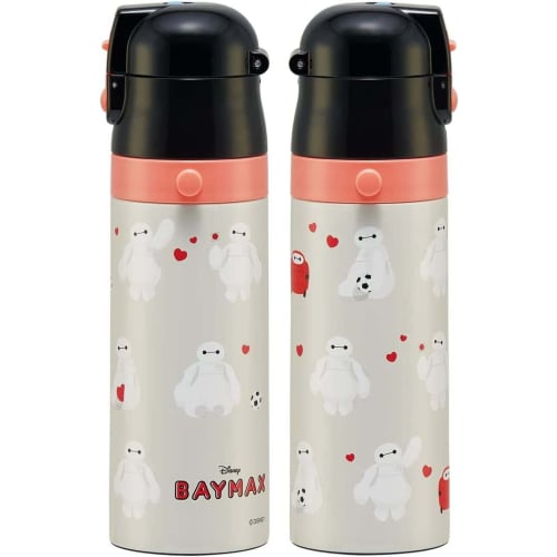 Skater Children's Stainless Steel Water Bottle 2way Direct Drinking 470ml Cup Drinking 430ml Baymax Child-friendly Lightweight Type Girls Boys Thermal