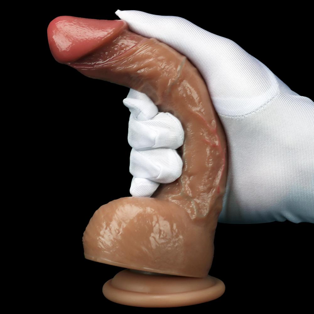 Двойной слой жидкого силикона, имитация фаллоимитатора, женский мастурбатор, секс-игрушка для взрослых, ремешок на пенисе, фистинг, реалистичный член