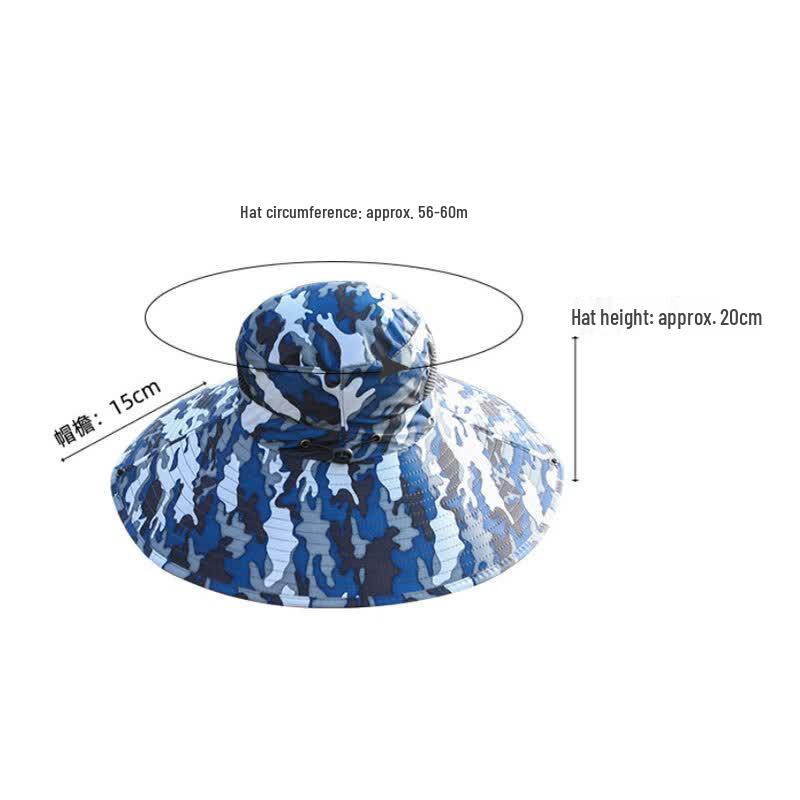 HaoYing Outdoor Camouflage Bucket Sun Hat