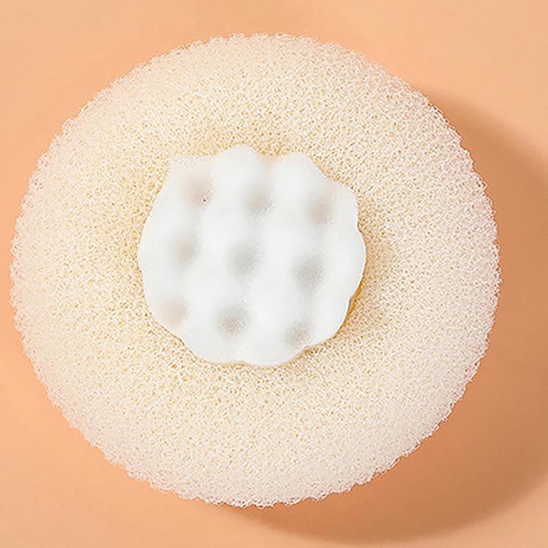 Круглый шарик для душа в виде подсолнуха, супермягкий массажный шарик для ванны с присоской, щетка для ванны, полотенце для ванны, губка для грязи, аксессуары для ванной комнаты