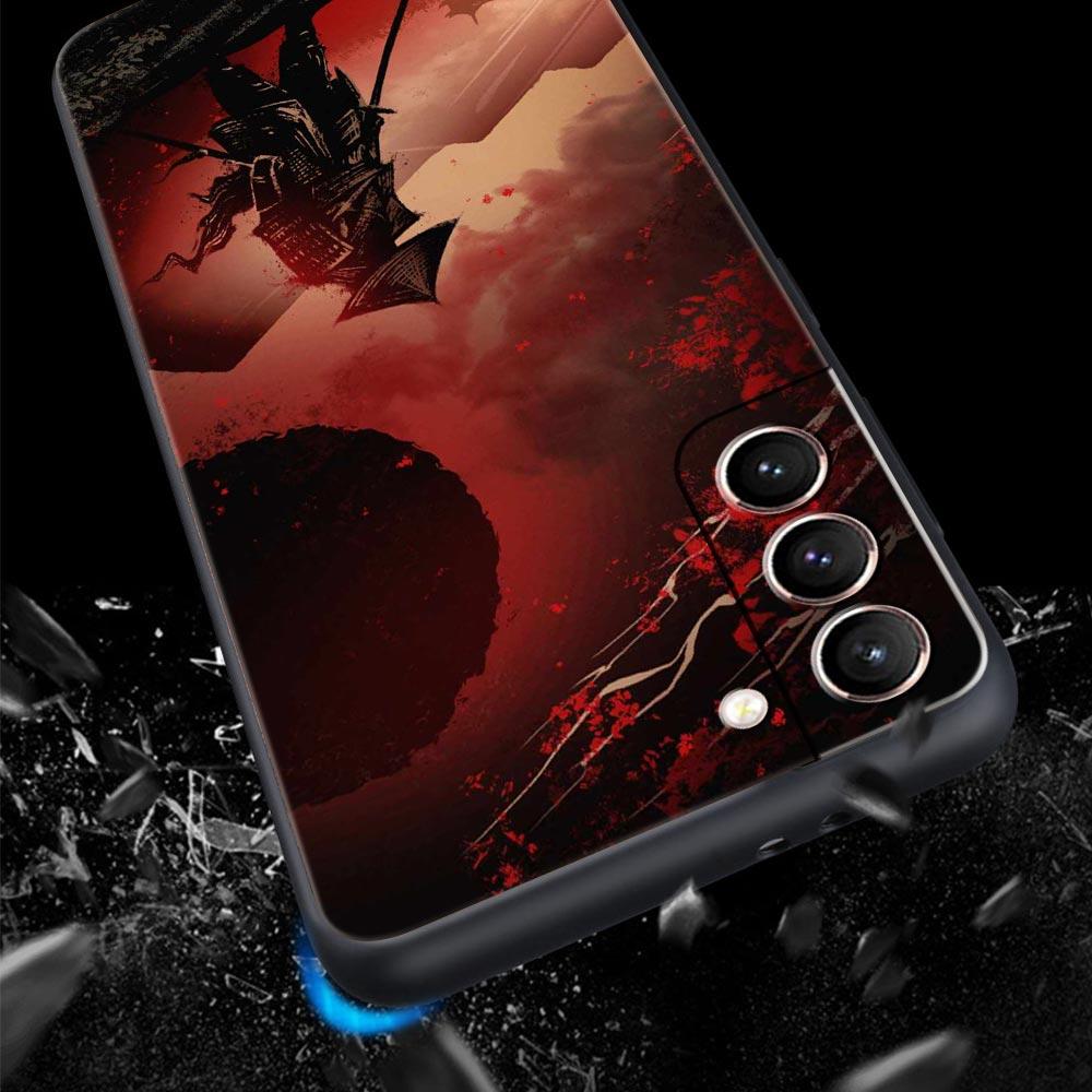Японский Бусидо Самурай Чехол для Телефона Для Samsung Galaxy S23 S24 Ultra S22 S21 S20 FE 5G S10 S10E S9 S8 Plus 20 Мягкий Чехол-Бампер