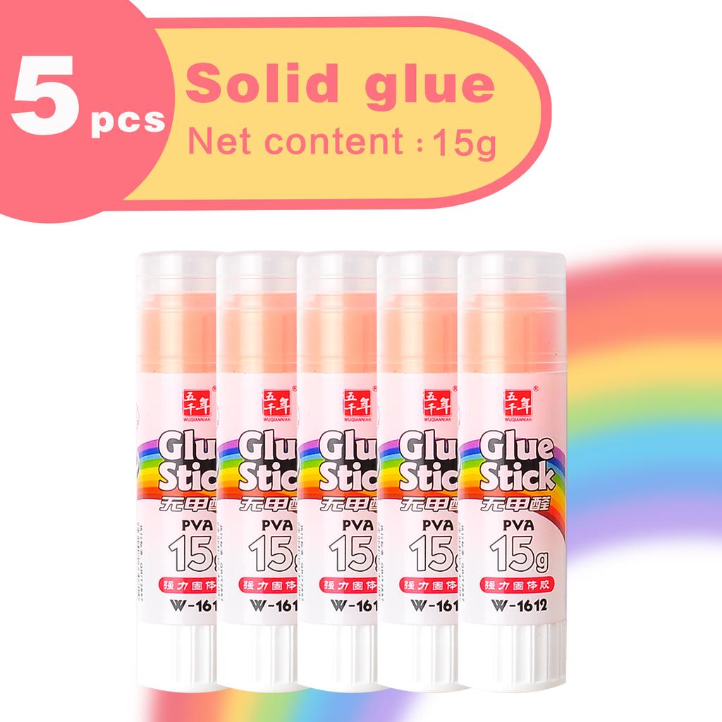 Wqn-2/5pcs Multi-color Solid Adhesive 15g Strong Solid Quick-drying Methanol-free Diy Art Tools And School Office Supplies