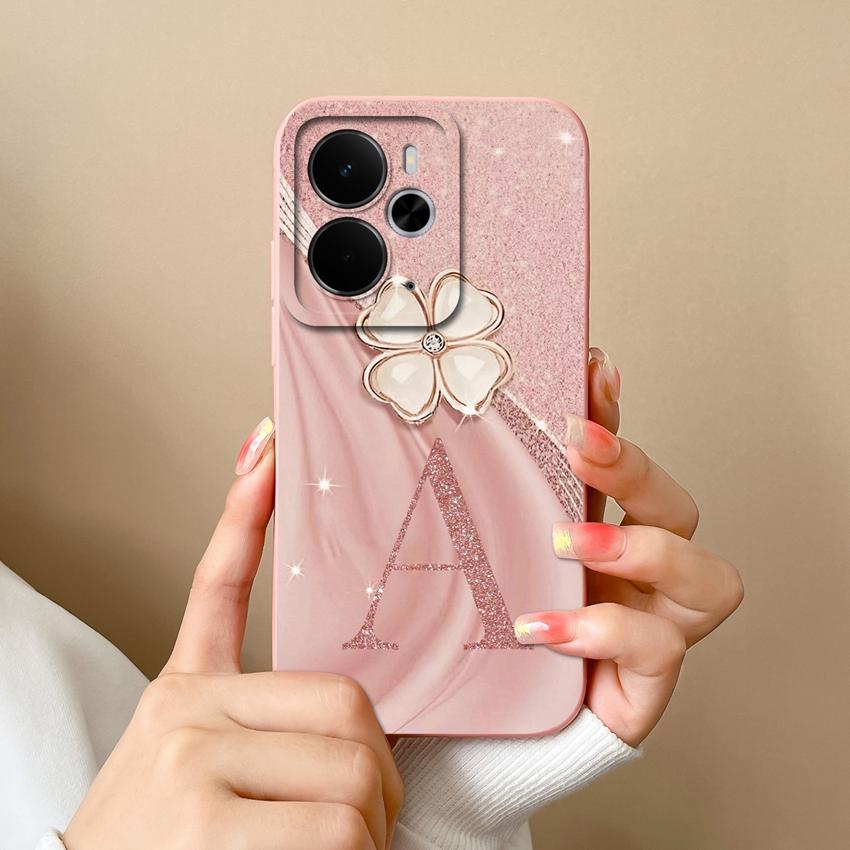 Для Oppo Realme 14 15 16 13 Pro 14T 14X 15T 15X 14ProLite Чехол для телефона Роскошный Золотая Корона Буквы Ракушка Легкий Матовый Силикон Защитная Крышка для Камеры