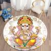 Ganesha Ronde Tapijten Voor Woonkamer Slaapkamer Tapijt Zacht фланелевой коврик в богемном стиле Kamer Tapijt Tapis домашний декор