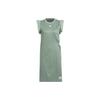 NEO Basketball-Inspired Ruffle Hem Sleeveless Dress Women Dress Silver Gray Green IJ6605