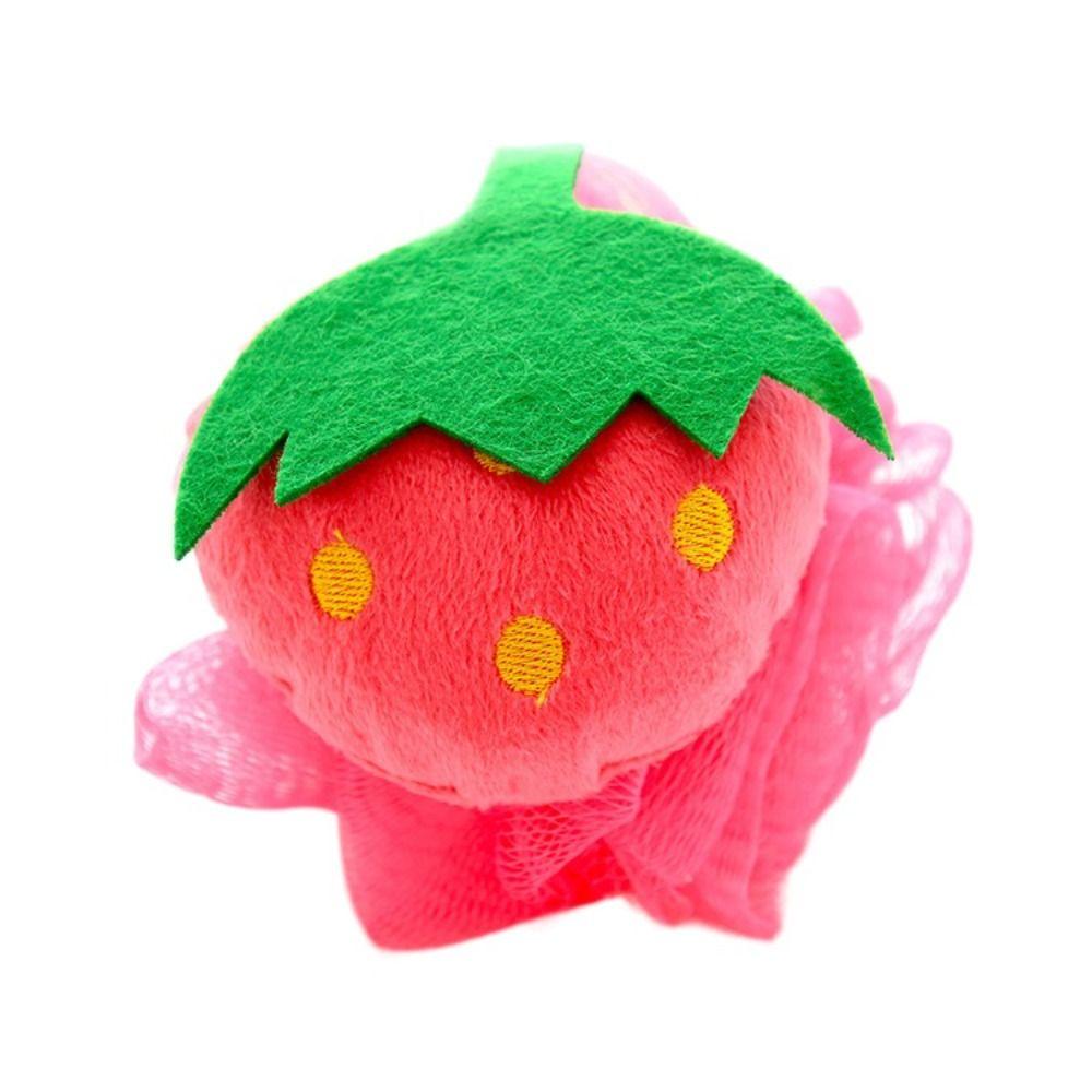 Mesh Fruit Shape Bath Sponge Colorful Cartoon Scrubber Ball Shower Mesh Fruit Shower Ball Adults