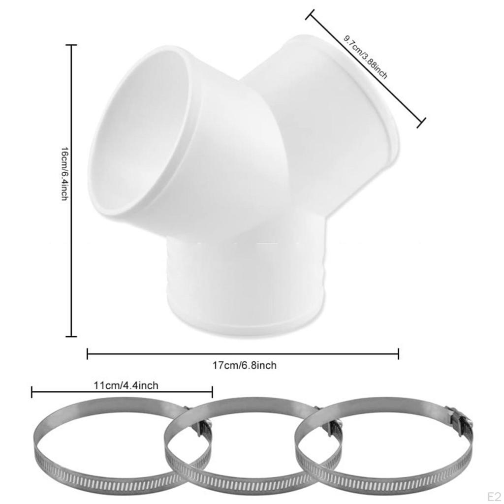 3 Way Duct Connector, Splitter for Exhaust Fan Hose