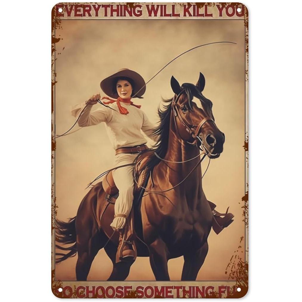Металлические жестяные таблички Дикий Запад Ковбои Настенное украшение Табличка Винтажный арт Постер Жестяная картина для мужской пещеры Дом Кафе Сад Клуб Бар