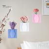 3/6 шт. настенное крепление силиконовая ваза многоразовая самоклеящаяся для домашнего офиса внутреннего холодильника окна настенные подвесные растения ваза для цветов наклейка украшение