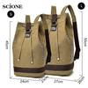 Foldable Canvas Bucket Tactical Military Backpack Travel Hiking Army Mountaineering Shoulder Bag