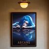 Arcane L-LOL Классический Анимационный Персонаж Игровой Плакат Искусство Наклейка На Стену Водонепроницаемый Дом Гостиная Спальня Бар Эстетическое Декор