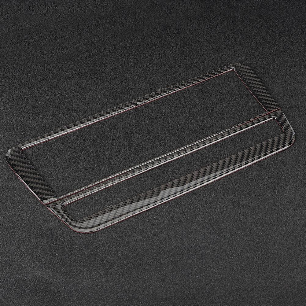 Carbon Fiber CD Air Conditioning Control Panel Cover Trim for Mercedes Benz a B GLA CLA(Pure)