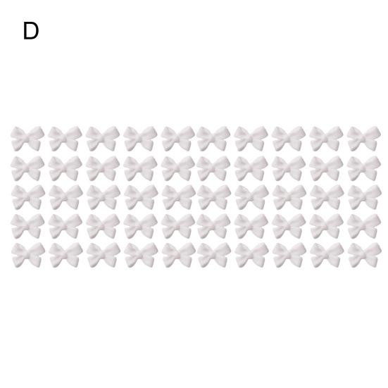 Yousheng 50 шт./компл. украшения для ногтей с гравировкой 3D-эффекта, мини-банты для украшения ногтей, аксессуары для ногтей для женщин