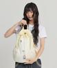 Waikei Beaded Nylon String Backpack Light Yellow