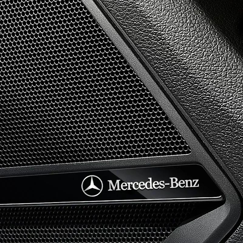 4/10pcs Mini Metal emblem Car Stickers For Mercedes Benz AMG W212 W204 W211W168 W213 W205 W210 W124 WE1