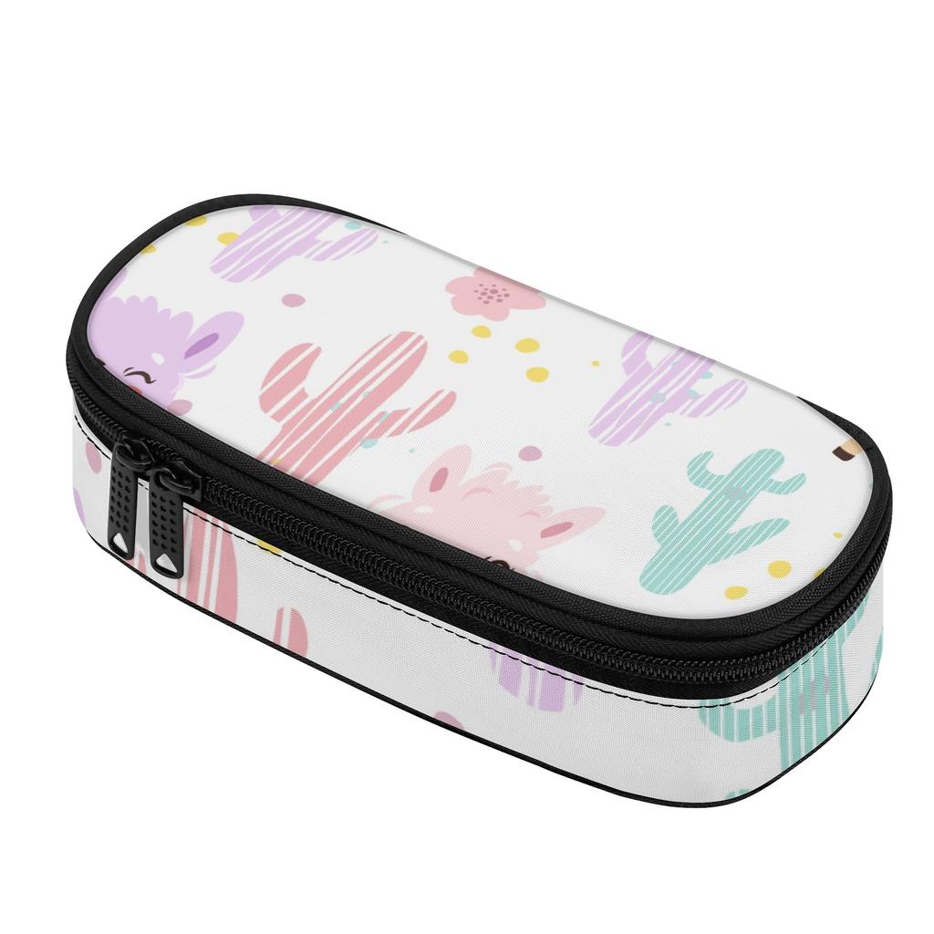 Pen Case Lightweight Durable Polyester Fabric Zipper Closure with Main Storage Mesh Pocket and Organized Pen Holders for Students