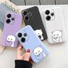 Cartoon Cat Soft Silicone Case For Samsung A55 M35 S24 Xiaomi Redmi Note 13 Pro 13C 14 Poco C65 iPhone Huawei Honor 200 Realme Camera Shockproof Cover