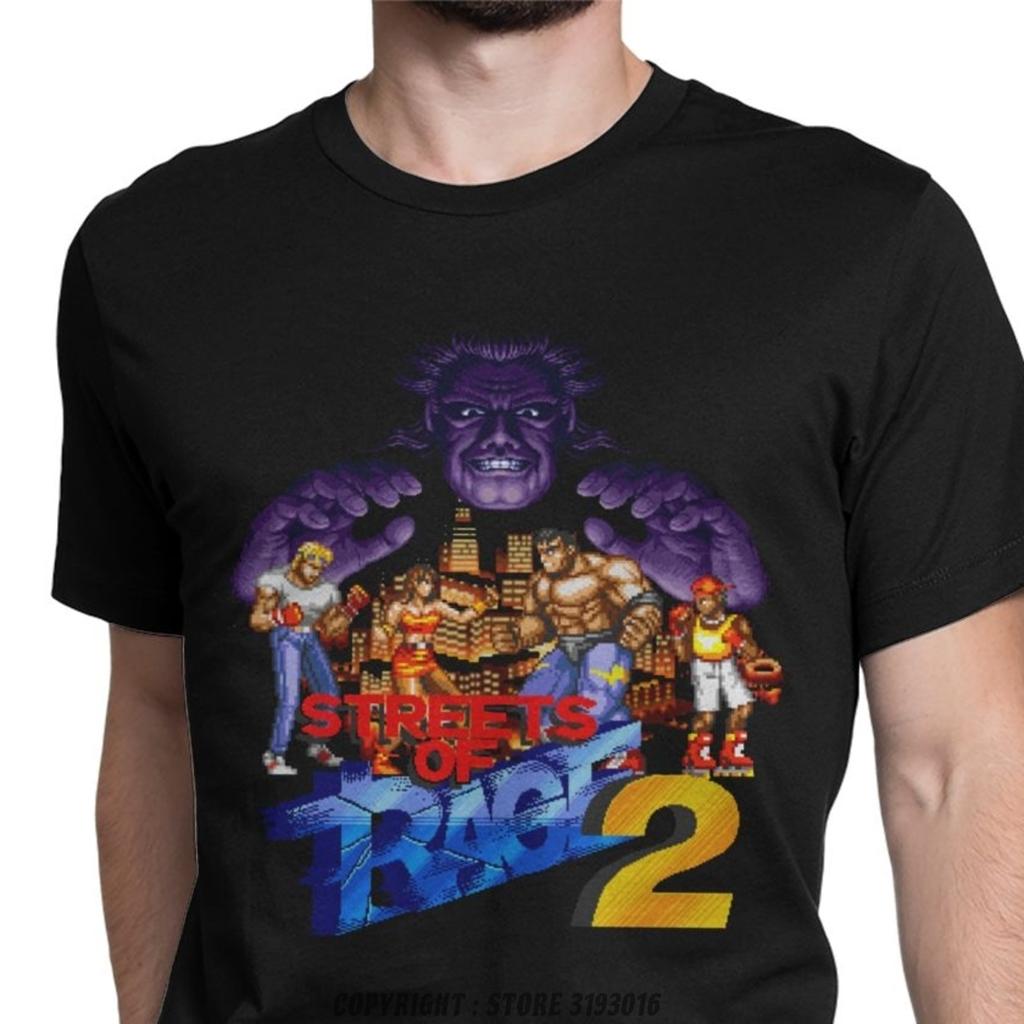 Casual Vintage Streets Of Rage TShirt Pure Cotton 3D Tshirts Retro Axel Golden Axe Blaze Game Camisas Clothing Shirt