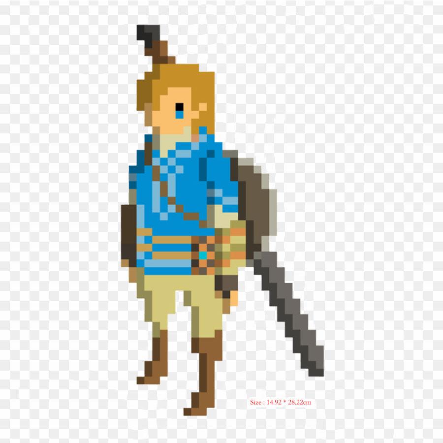 Cartoon The Legend Of Breath Of The Wild Fan Art Iron On Heat Transfer Printing Vinyl Patches Sticker for Clothes DIY Appliques Washable Patches