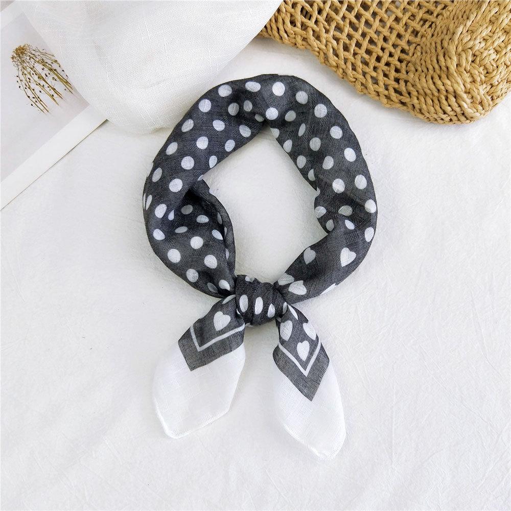 Decorative Simple Texture Silk Scarf Women'S New Style Spring And Autumn Summer Fashion Versatile Headscarf Work Scarf