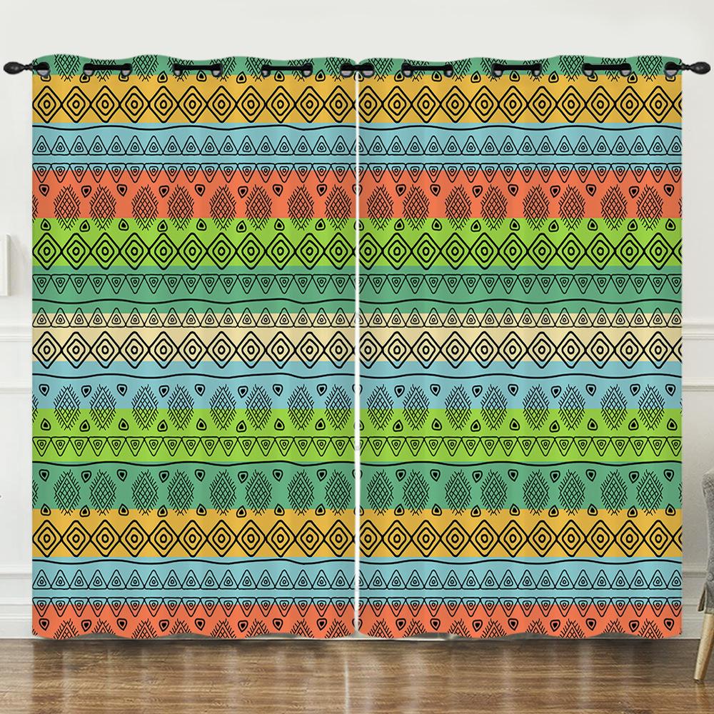 Серия 3D Fresh Printing Цифровая печать Штора Блэкаут и на люверсах