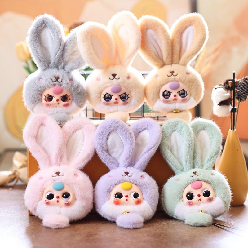 Plush Bunny Keychain With Soft Short Pile Pp Cotton For Kids And Collectors