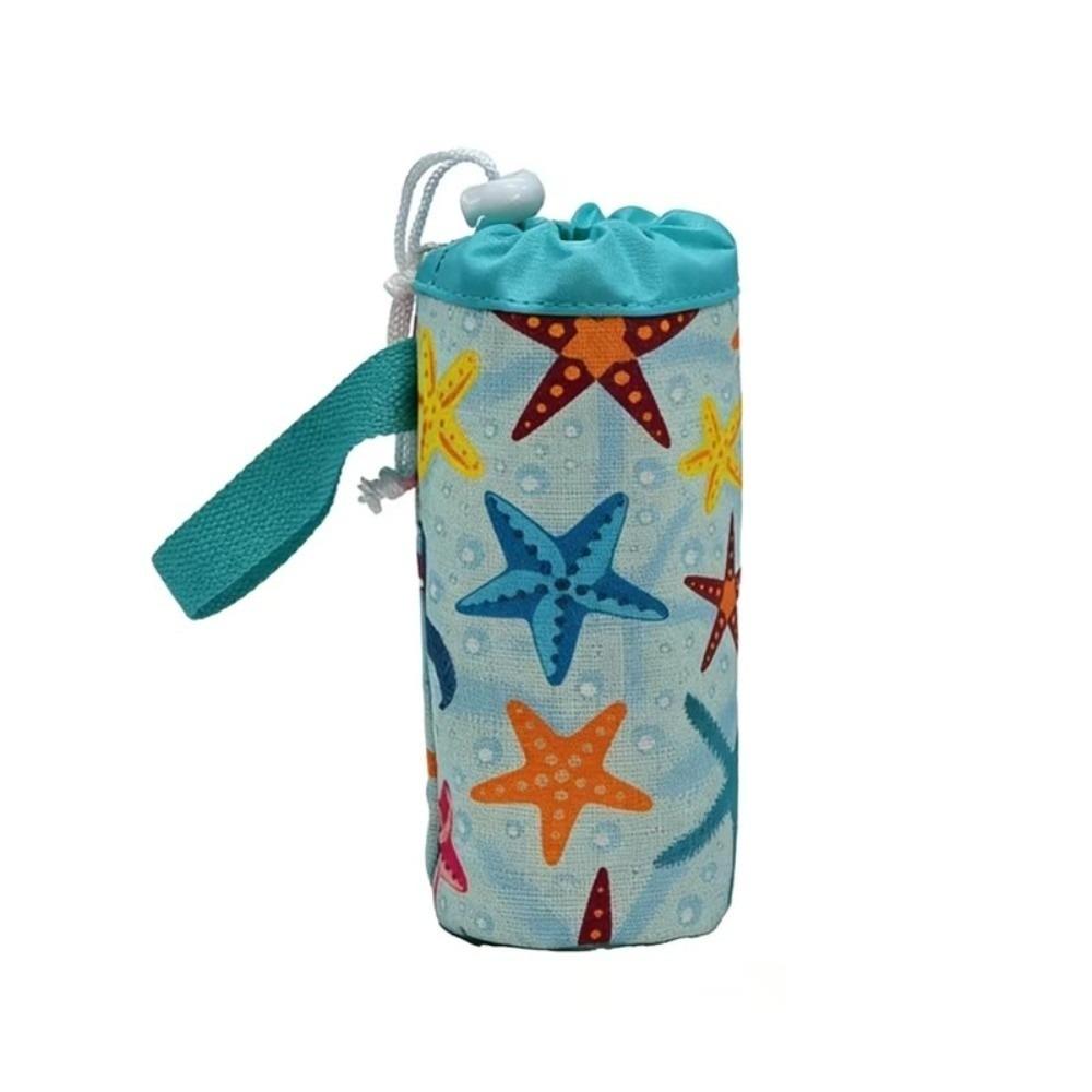 Strawberry Printed Insulated Tumbler Holder Portable Cup Holder Pouch for Daily Travel Cycling