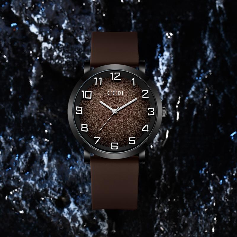 Men'S Silicone Watch, Simple And Advanced Student Watch, Sports Waterproof Men'S Quartz Watch