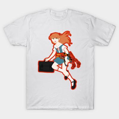 Футболка женская Asuka Langley Soryu Harajuku Print Kawaii футболка летняя женская футболка с коротким рукавом топ футболка