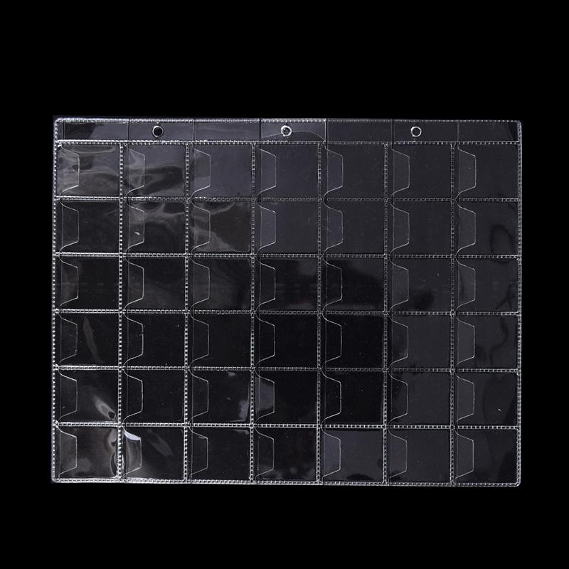 10 страниц, 42 кармана, пластиковые держатели для монет, чехол для альбома для хранения денег,