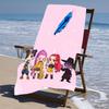 proof beach towel with a Kpop1 pattern - soft,absorbent,quick-drying,machine washable - perfect for swimming,camping,bathing