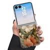 Винтажный Чехол с Цветочным Узором для Samsung Galaxy Z Flip 8 7 FE 6 5 4 Flip7 Flip6 Flip8 Магнитный с Шарниром Для Magsafe Жесткая Складная Крышка Телефона