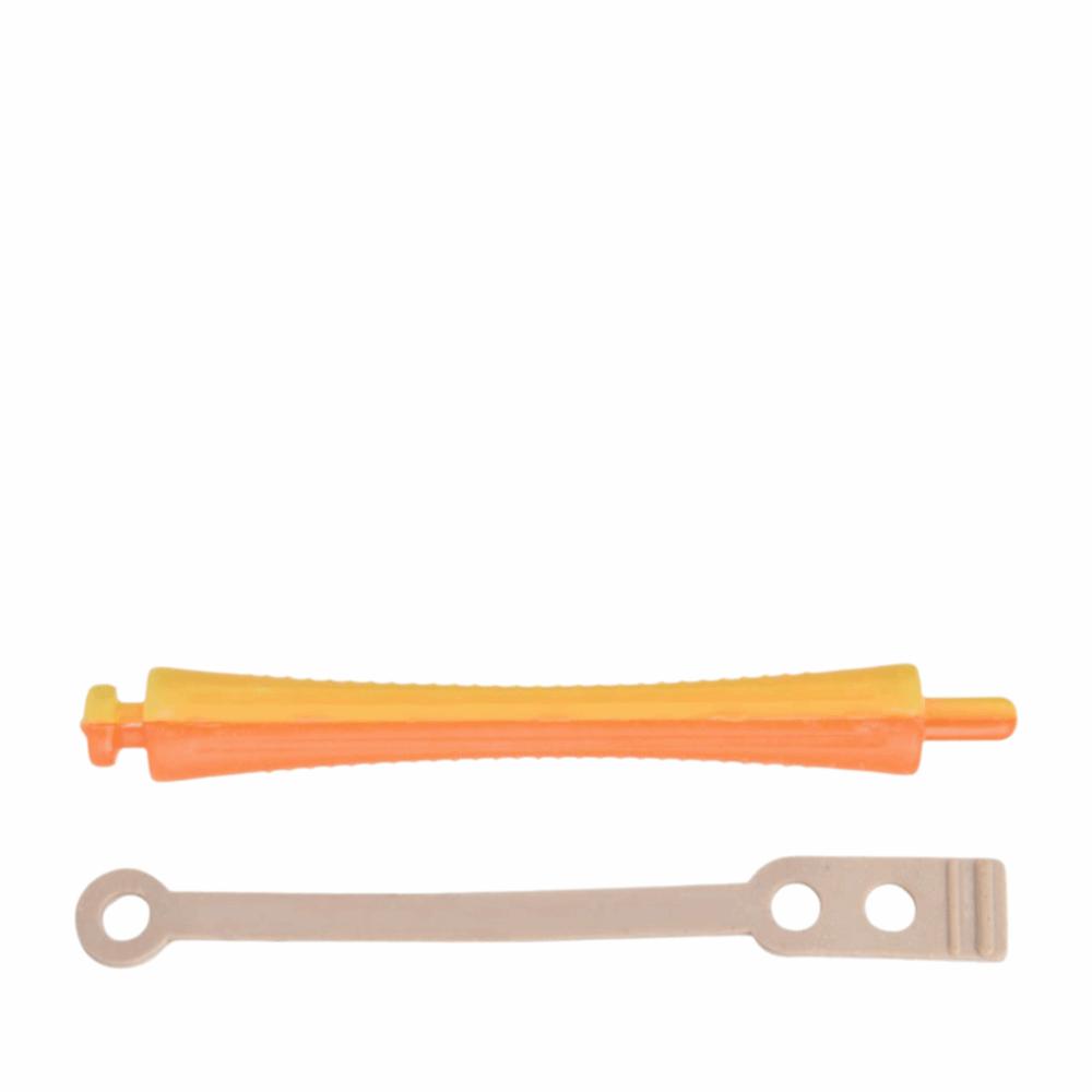 24 Sets Orange Hair Perm Rods Plastic Perm Rod Set Resuable Hair Curling Rollers  Hair Perming